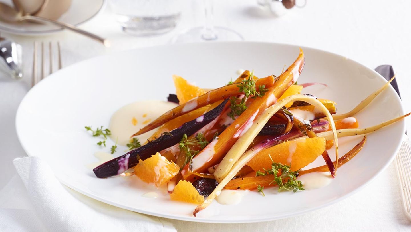 Lauwarmer Wurzelgemüse-Salat Rezept