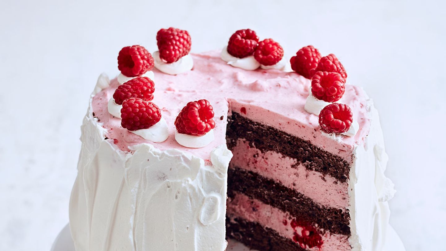 Kleine Himbeertorte Rezept