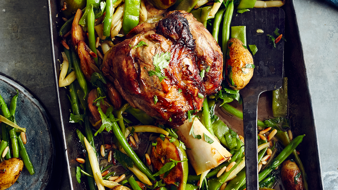 Kalbshaxe mit Bohnenragout Rezept