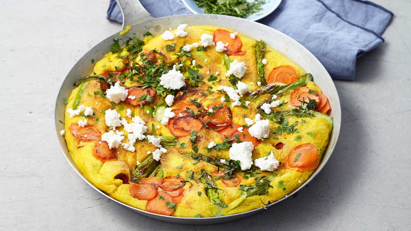 Gemüsepfannkuchen mit Gremolata Rezept
