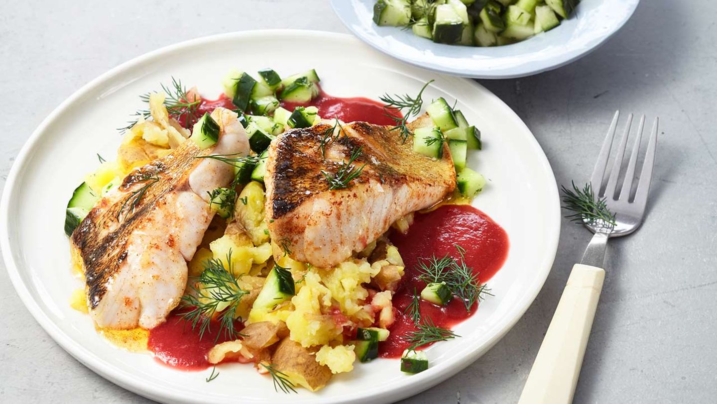 Zanderfilet mit Rote-Bete-Sauce Rezept