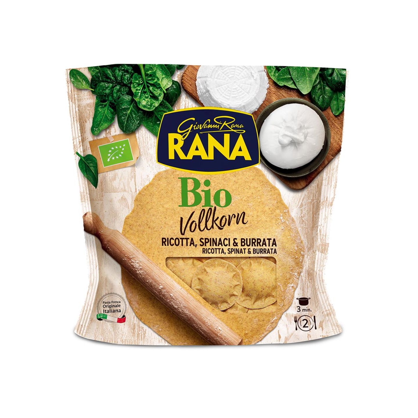 Ein Klassiker neu intepretiert: Ricotta mit Spinat und Burrata Ein Klassiker neu intepretiert: Ricotta mit Spinat und Burrata