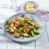 Gebratener Seelachs mit Brokkolisalat