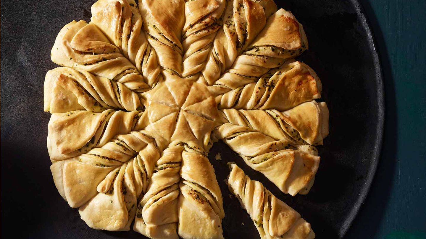 Kräuterbutter-Brotblume Rezept
