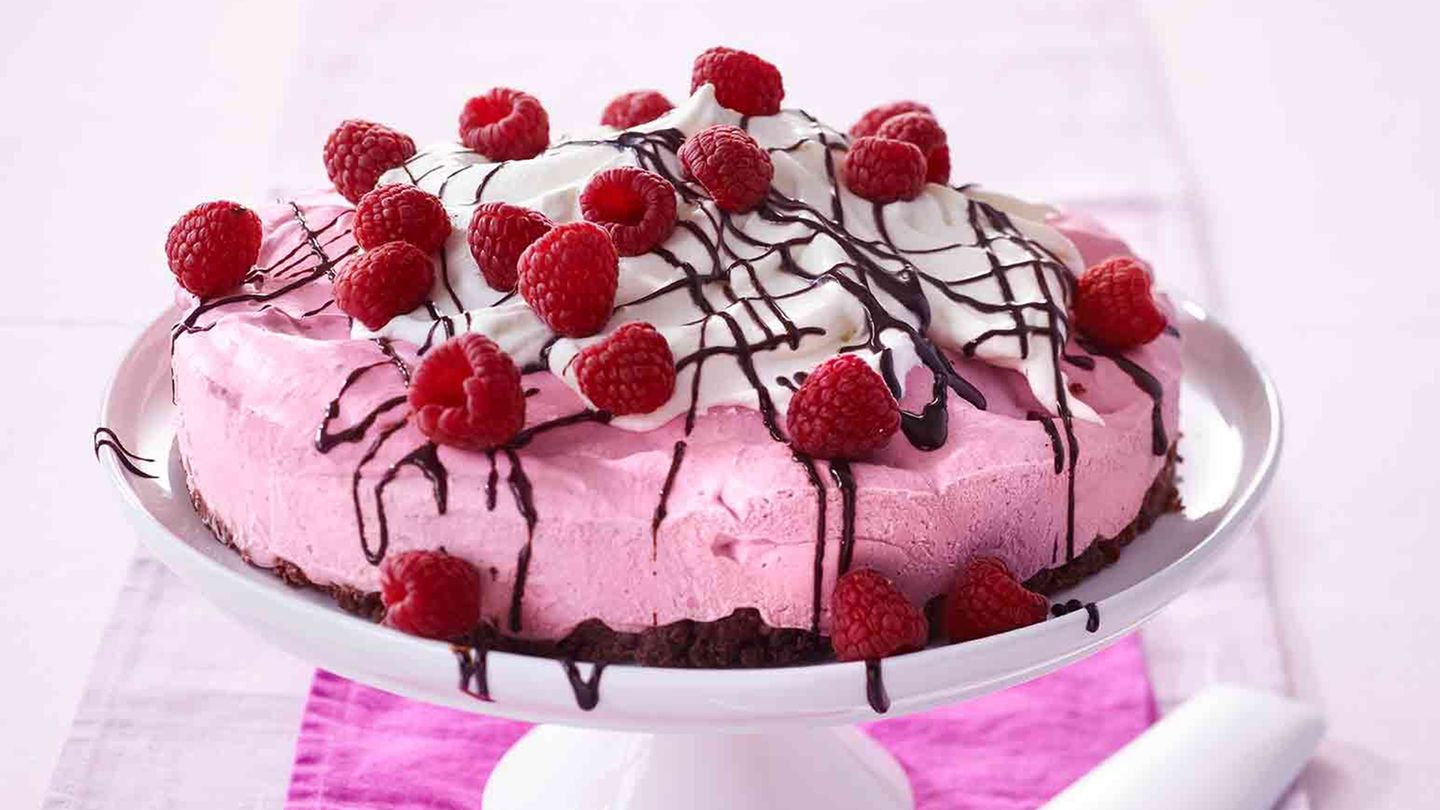 Gefrostete Himbeertorte Rezept