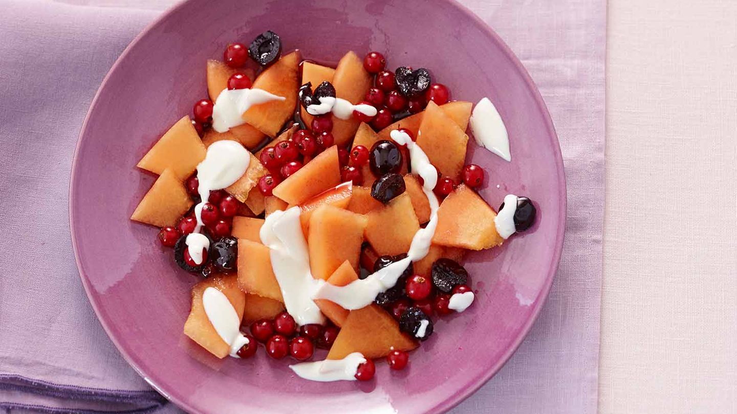 Melonen-Amarena-Salat Rezept