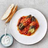 Zucchini in Curry-Tomaten-Sauce