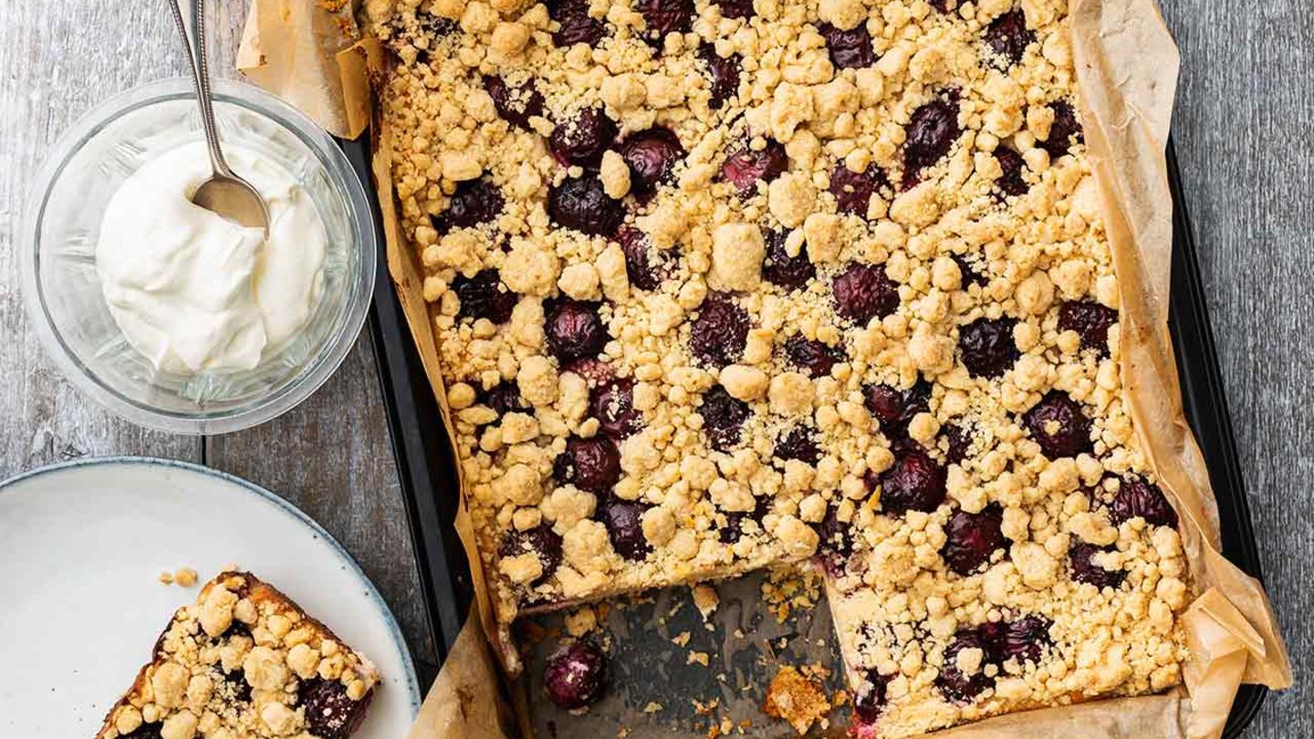Topfenkuchen mit Braune-Butter-Streuseln Rezept