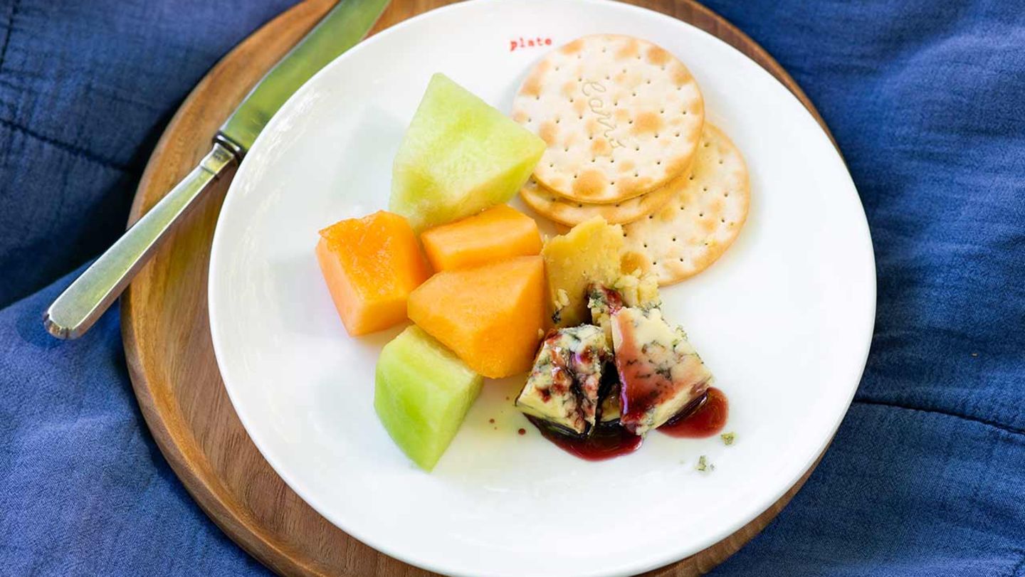 Stilton mit Melone Rezept