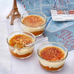 Crème brûlée mit Aprikosen