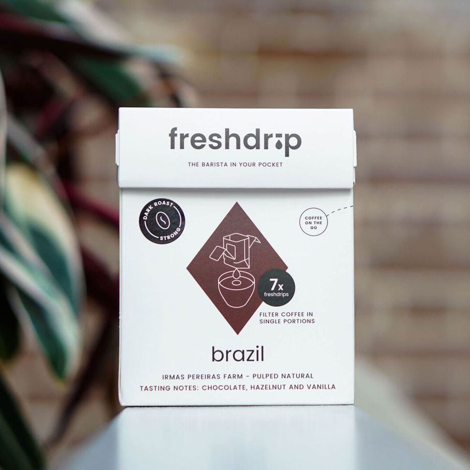 Freshdrip Kaffee in der Packung Freshdrip Kaffee in der Packung