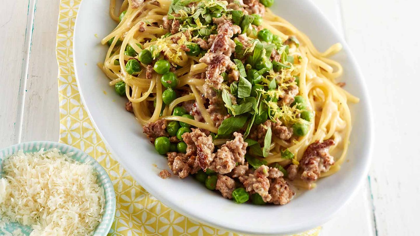 Linguine mit Hack-Zitronen-Sauce Rezept