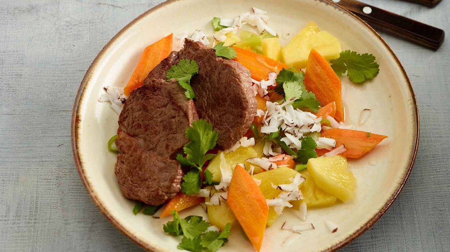 Rindersteaks mit Gemüse Rezept