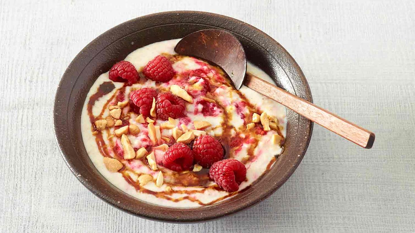 Kokos-Himbeer-Porridge Rezept