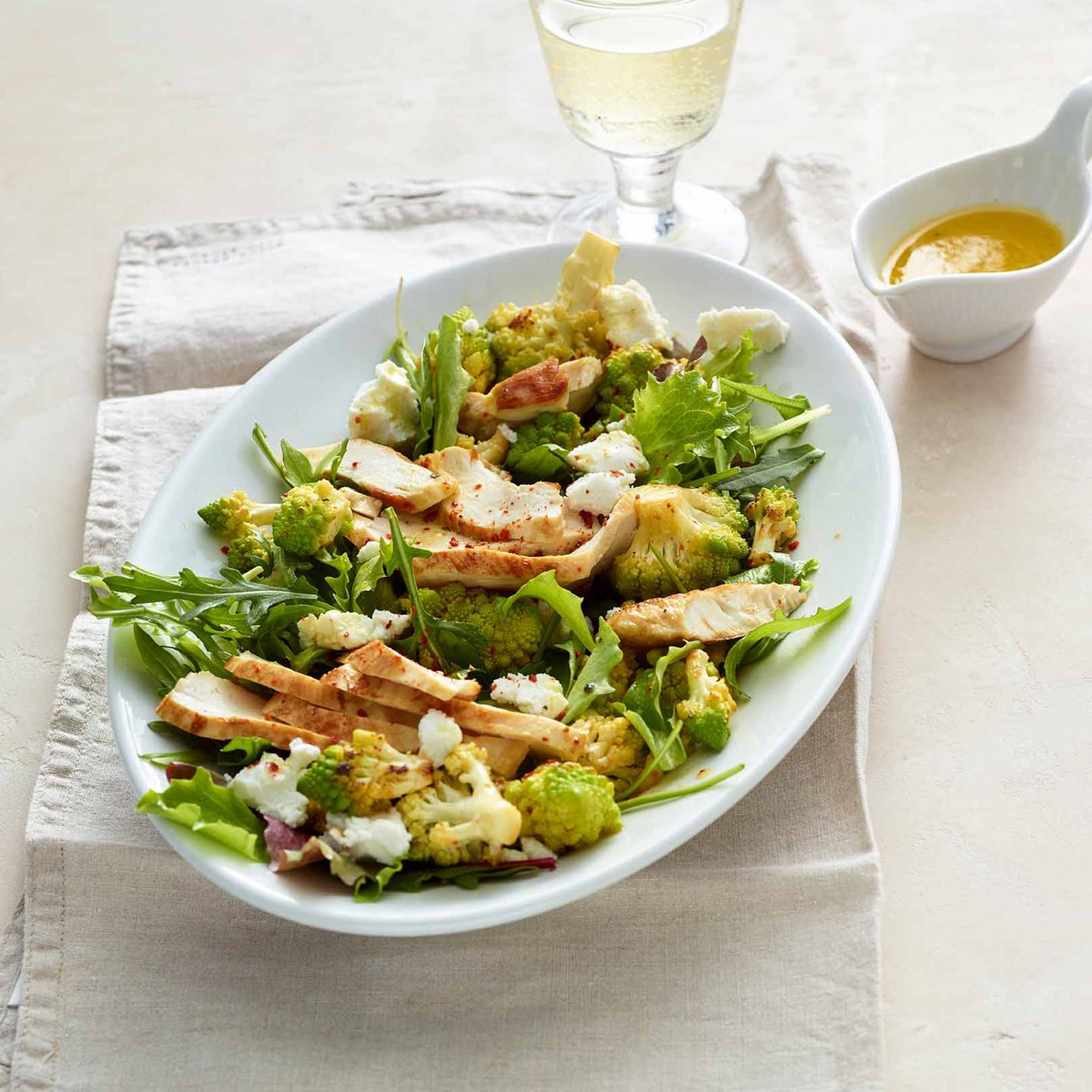 Hähnchen-Romanesco-Salat Rezept - [ESSEN UND TRINKEN]