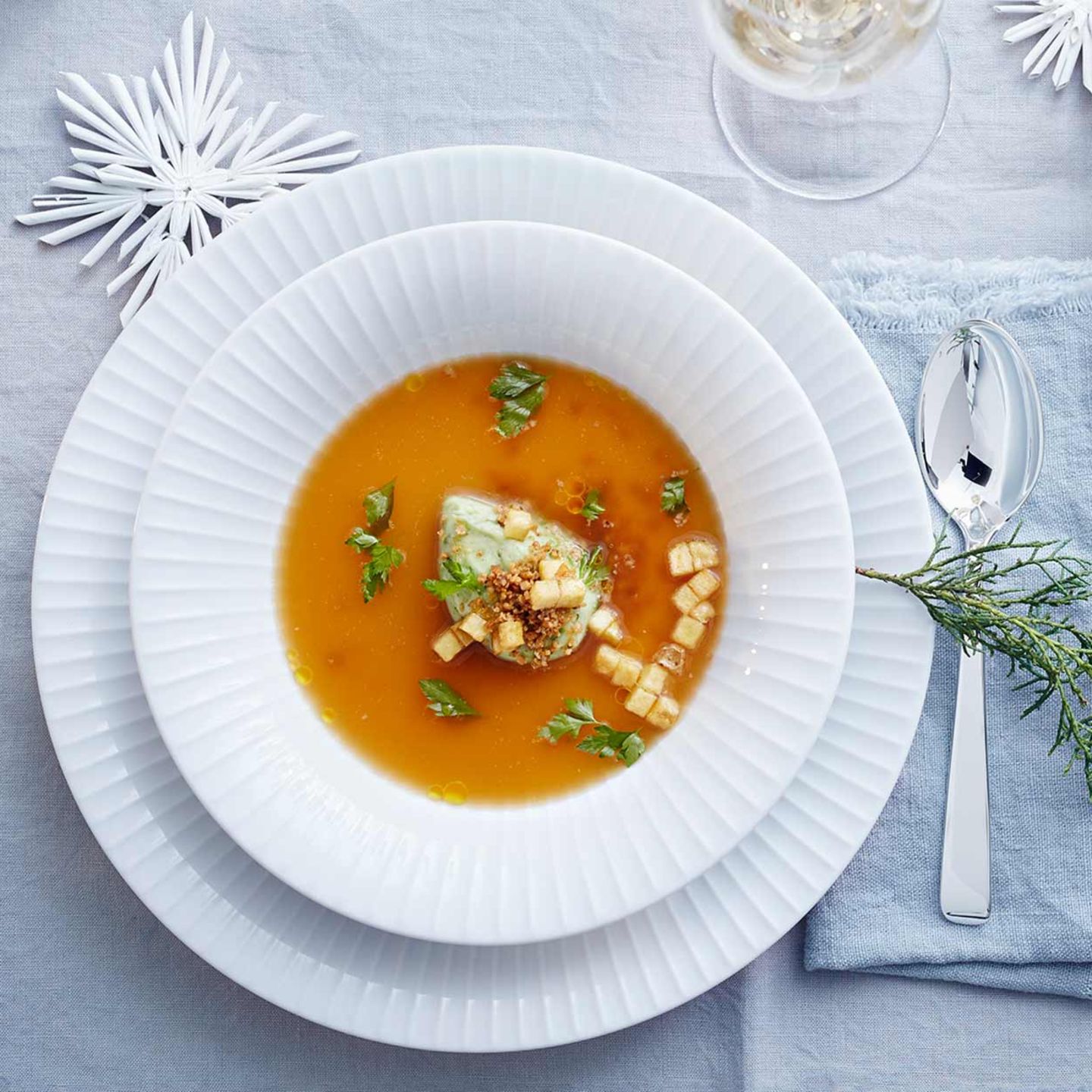 Menü: Kabeljaufilet mit Nussbuttersauce - [ESSEN UND TRINKEN]
