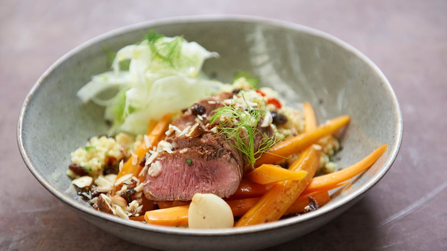 Hirse-Bowl mit Lamm Rezept