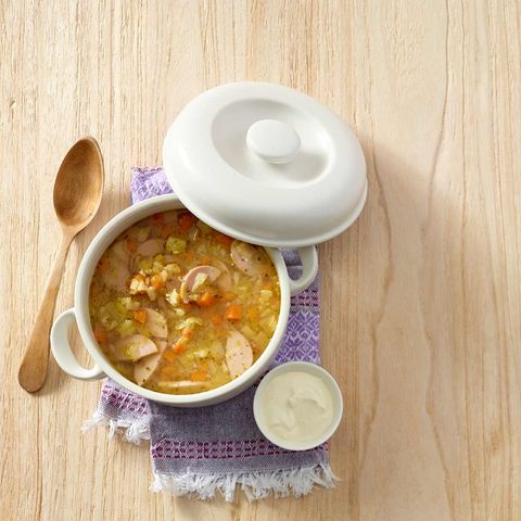 Kartoffelsuppe mit Fleischwurst