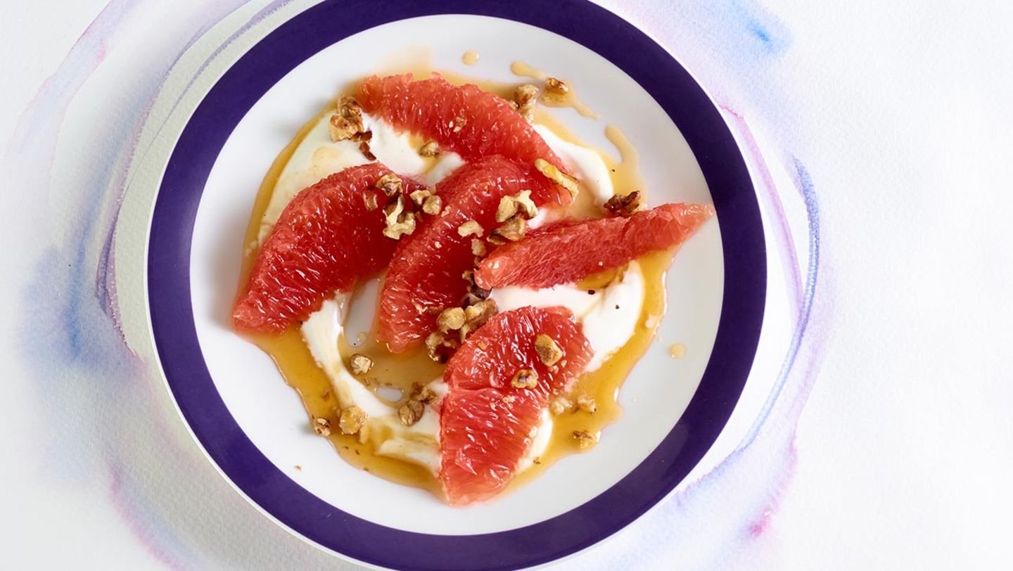 Grapefruit mit Joghurt Rezept