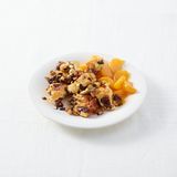 Schoko-Erdnuss-Schmarren mit Clementinenkompott