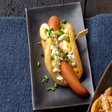 Low-Carb-Hotdog mit Remoulade