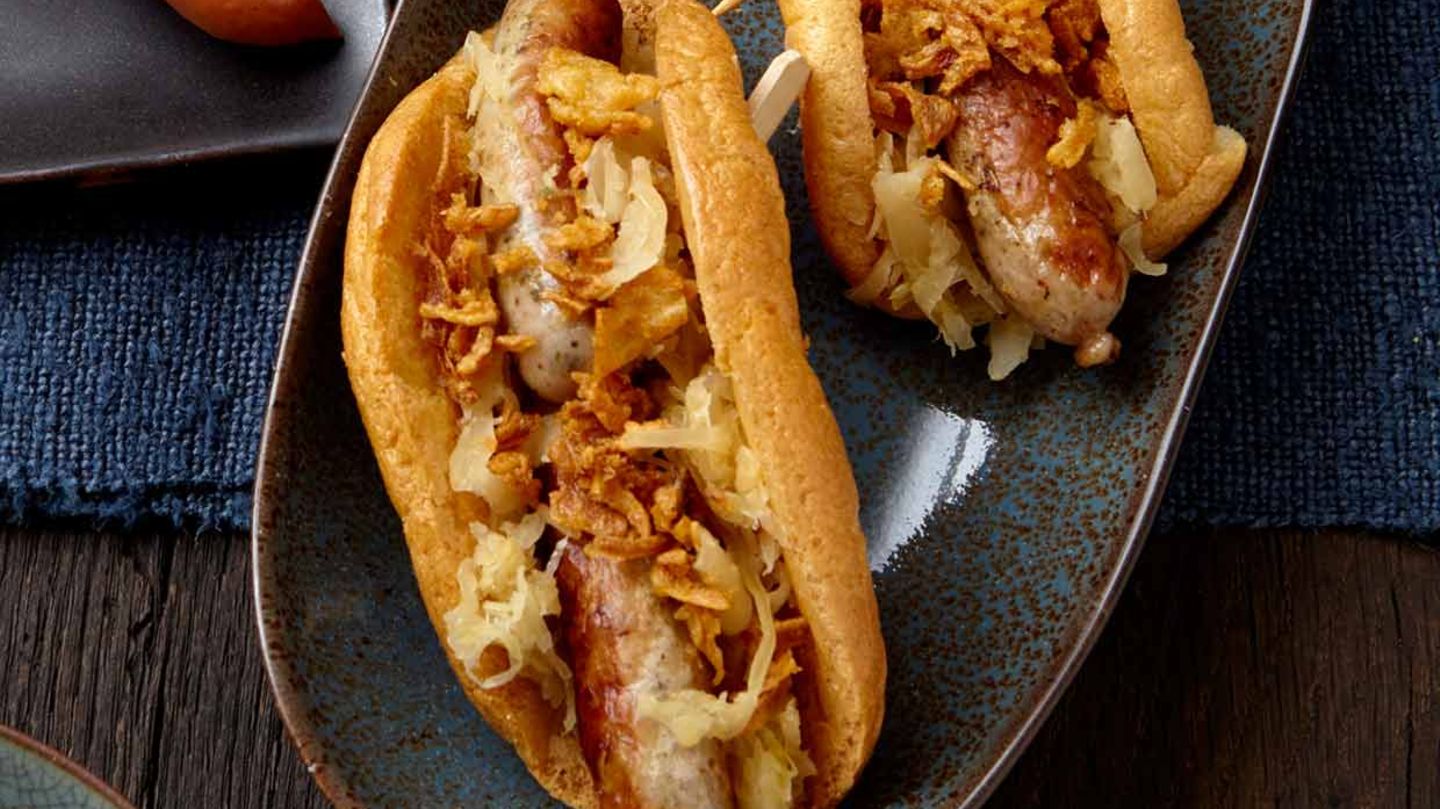 Low-Carb-Hotdog mit Sauerkraut - [ESSEN UND TRINKEN]