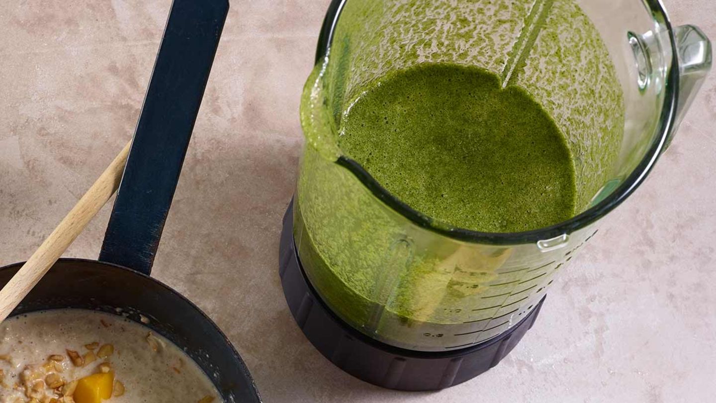 Grüner Smoothie mit frischem Ingwer Rezept