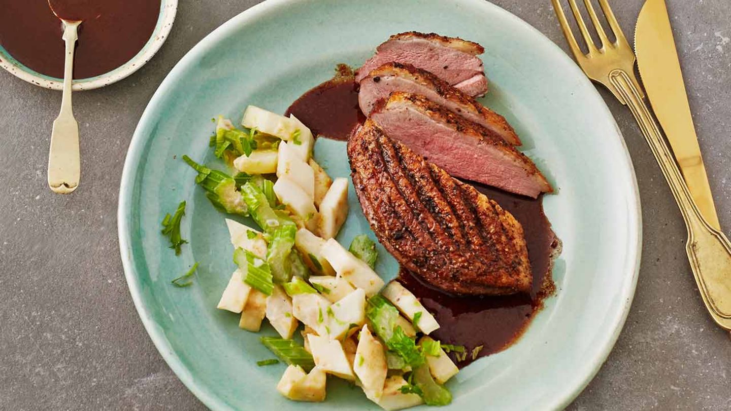 Entenbrust mit Sellerie Rezept