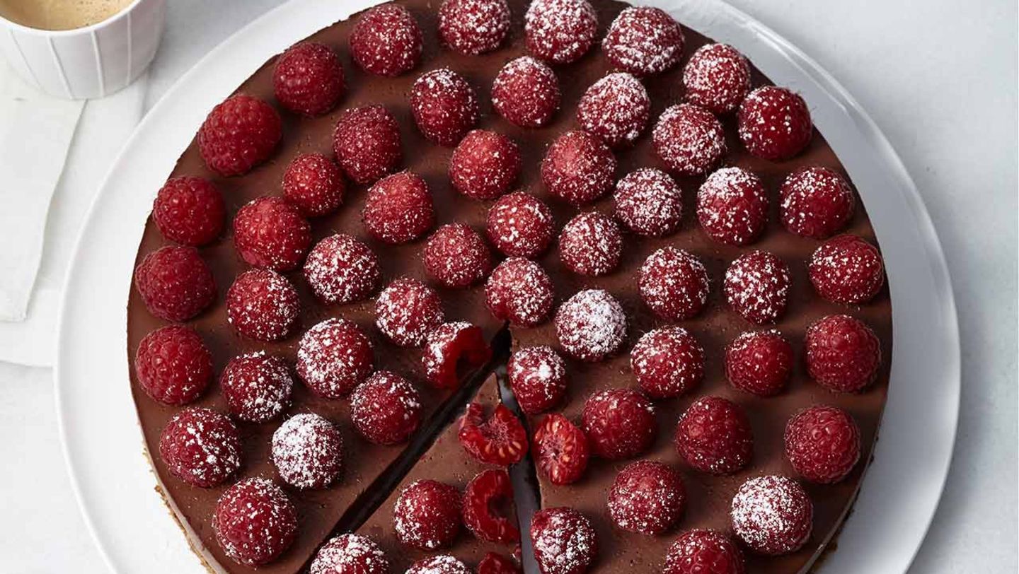 Schokoladen-Panna-cotta-Tarte Rezept