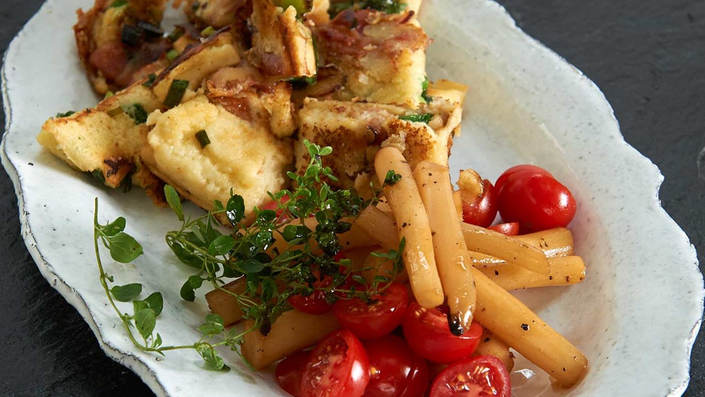 Speck-Zwiebel-Kratzete Rezept