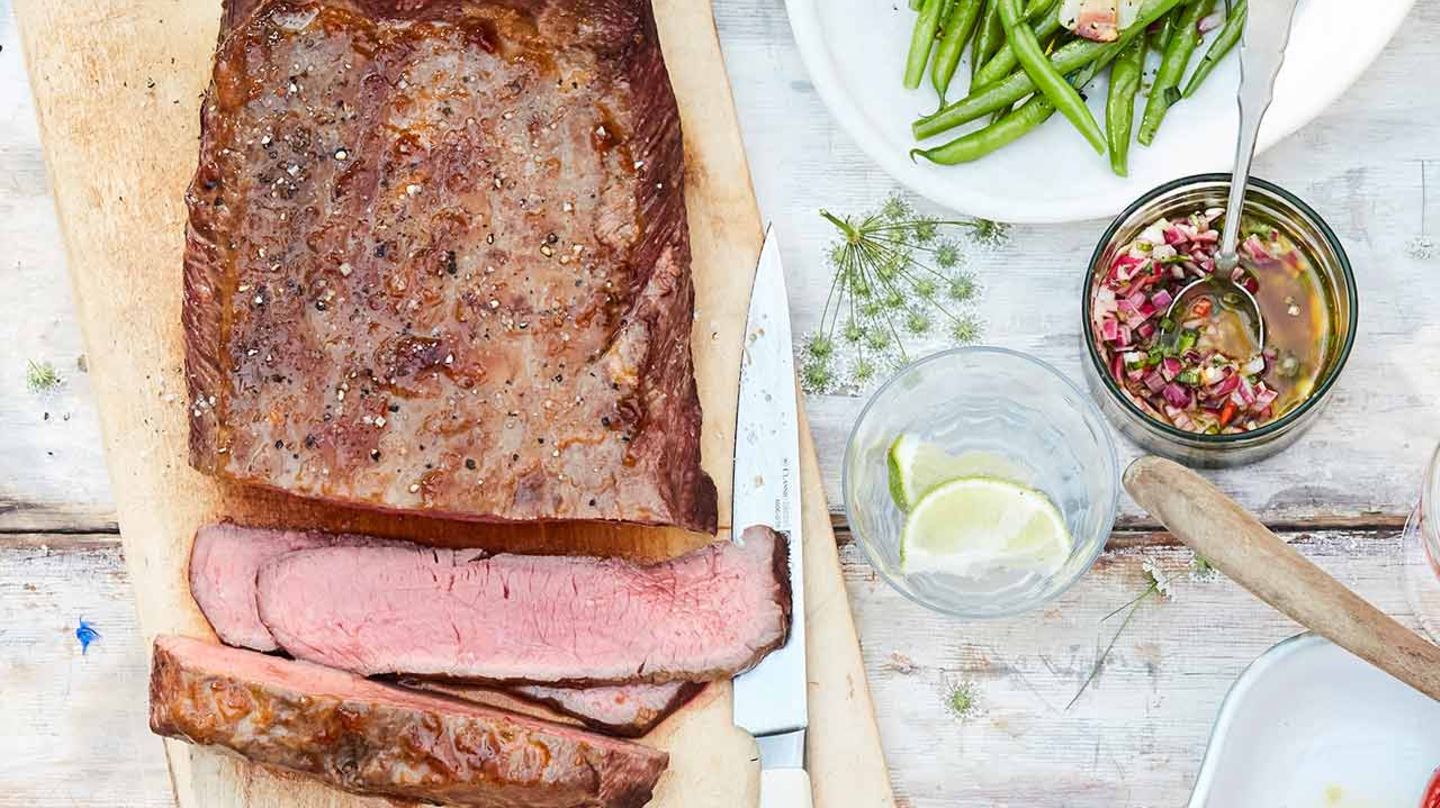 Roastbeef mit Speckbohnen Rezept