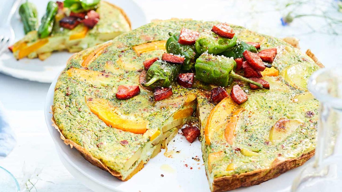 Kartoffel-Tortilla mit Kürbis Rezept