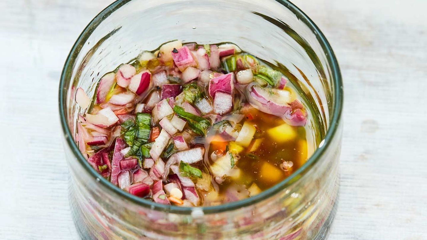 Chimichurri mit roten Zwiebeln Rezept