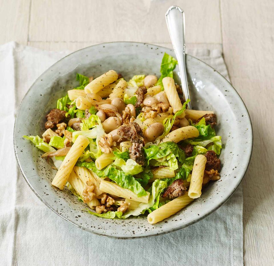 Bohnen-Mett-Pasta Bohnen-Mett-Pasta