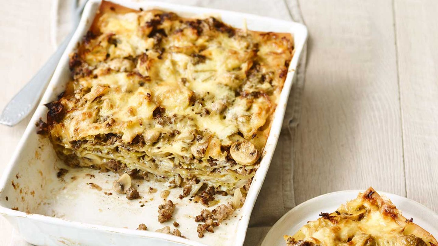 Winterlasagne mit Wirsing und Pilzen Rezept