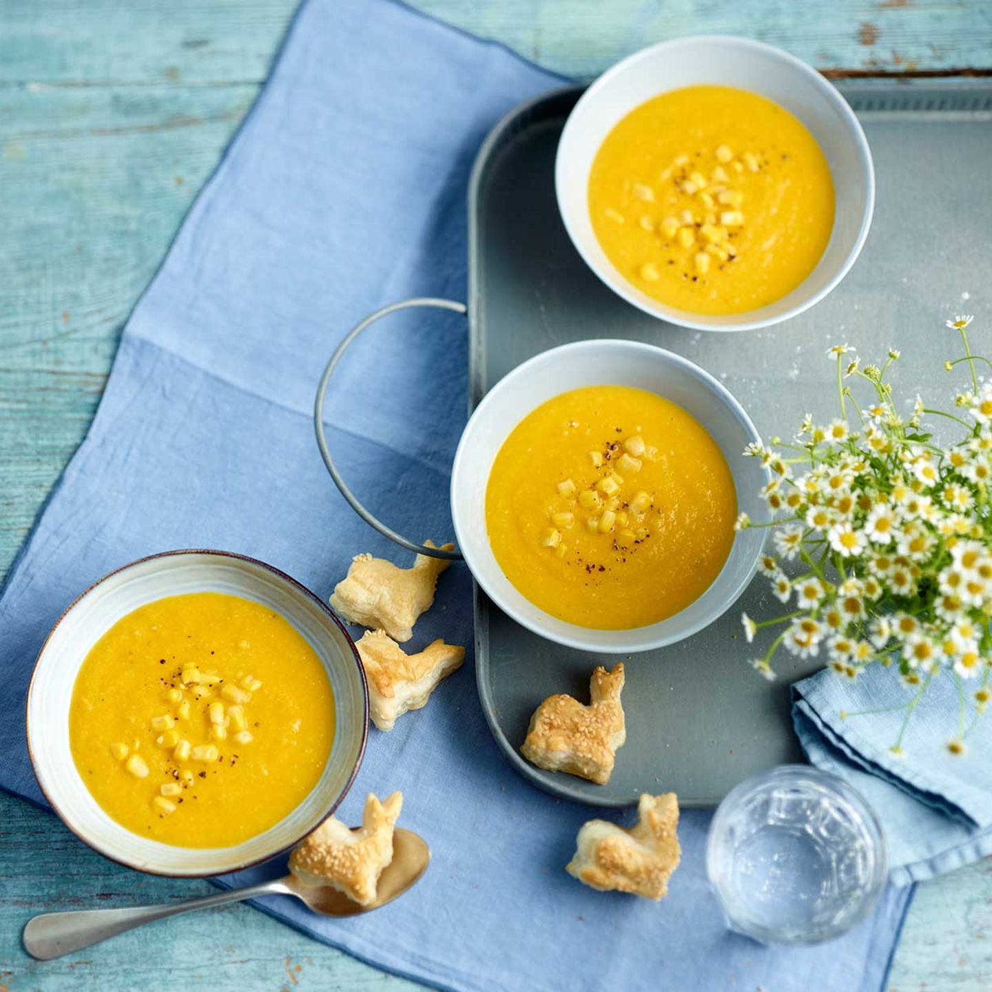 Möhren-Mais-Suppe