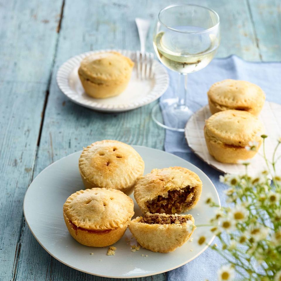 Mini-Pies mit Curryhack