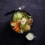 Kürbis-Reis-Bowl