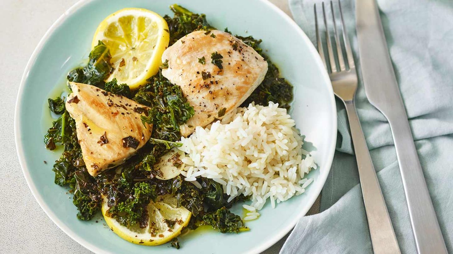Hähnchenbrust mit Grünkohl Rezept