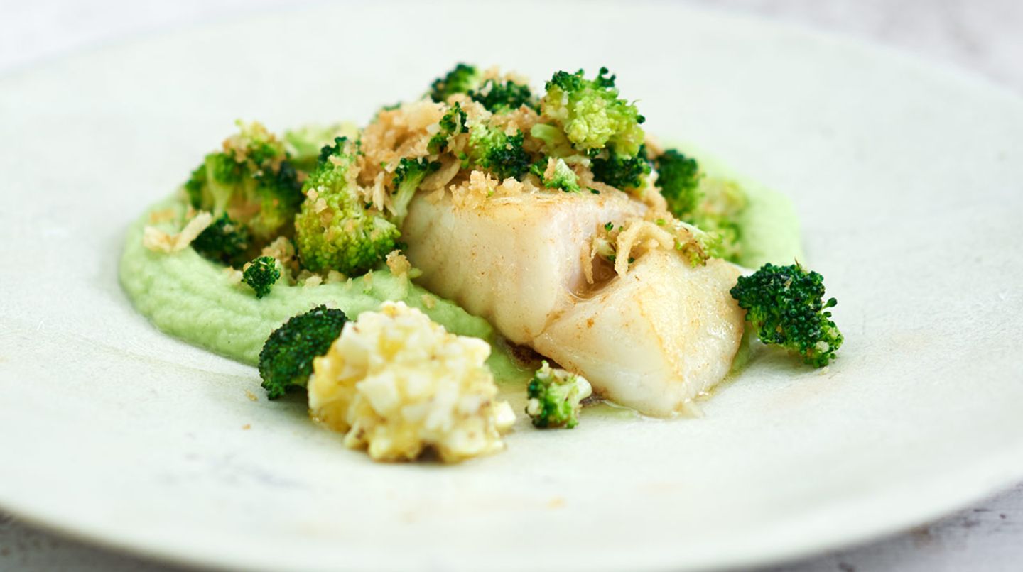 Broccolipüree mit Kabeljau Rezept