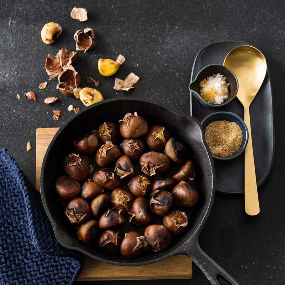 Roasted chestnuts (basic recipe)