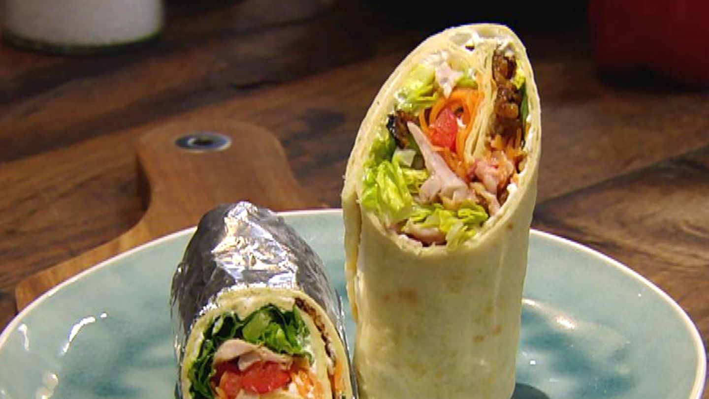 Hähnchen-Wrap mit Erdnüssen: Für jeden Tag Kochshow