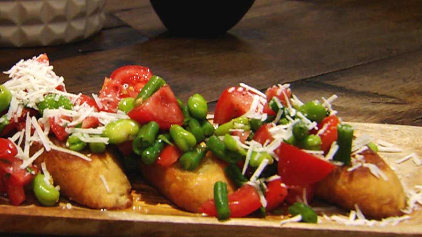 Bohnen-Tomaten-Bruschetta: Für jeden Tag Kochshow