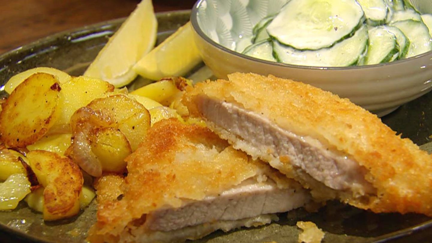 Schnitzel mit Bratkartoffeln: Für jeden Tag Kochshow