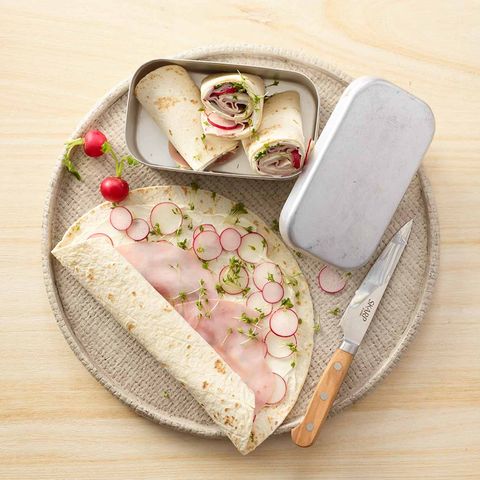 Wrap mit Schinken und Radieschen