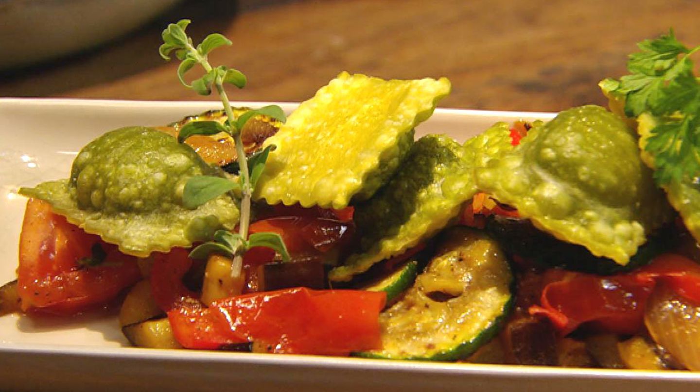 Knusper-Ravioli auf Gemüsebett: Für jeden Tag Kochshow