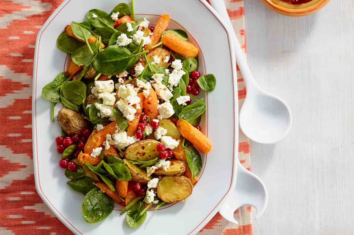 Kartoffel Mohren Salat Mit Feta Rezept Essen Und Trinken 