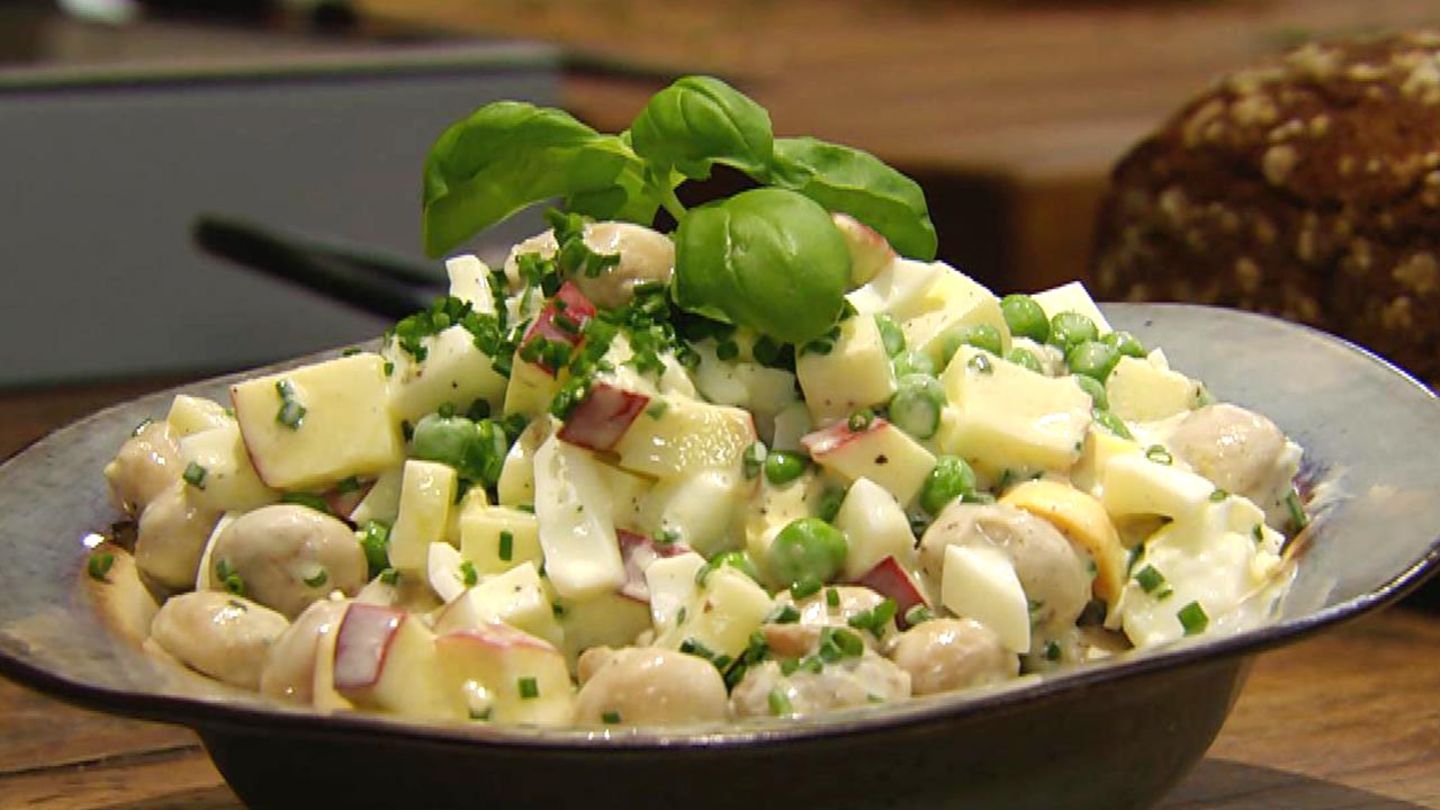 Eiersalat mit Champignons: Für jeden Tag Kochshow - [ESSEN UND TRINKEN]