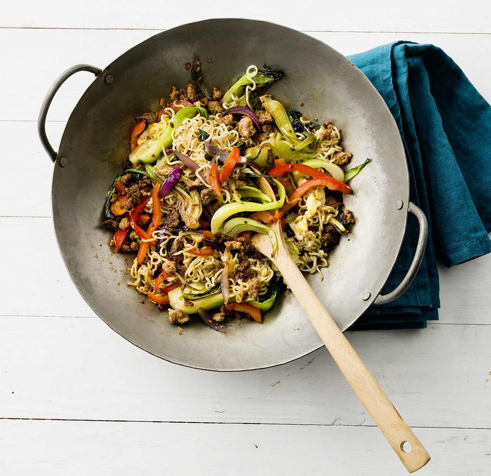 Bratnudeln mit Pak choi Bratnudeln mit Pak choi