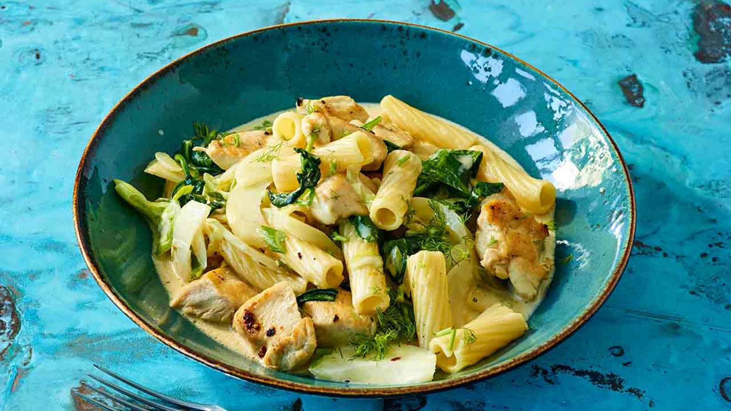 Hähnchen-Fenchel-Pasta Rezept